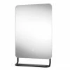 Arezzo Matt Black 800 X 500mm Backlit LED Bathroom Mirror With Hanging Shelf & Anti-Fog -Arezzo shop AZ9003MB P