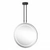 Arezzo Matt Black 600mm Hanging LED Illuminated Bathroom Mirror With Infrared Sensor & Anti-Fog -Arezzo shop AZ9203MB P