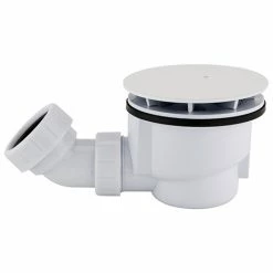 Arezzo Matt White 90mm High Flow Shower Tray Waste