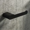 Arezzo Matt Black Toilet Roll Holder