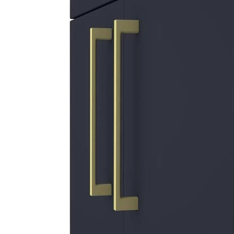 Arezzo 500 Matt Blue Floor Standing Vanity Unit with Brushed Brass Handles Arezzo 500 Matt Blue Floor Standing Vanity Unit With Brushed Brass Handles -Arezzo shop AZB5FSVBB d2 460