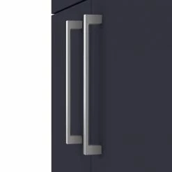 Arezzo 500 Matt Blue Floor Standing Vanity Unit With Chrome Handles -Arezzo shop AZB5FSVCH d2 460