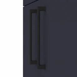 Arezzo 600 Matt Blue Floor Standing Vanity Unit With Matt Black Handles -Arezzo shop AZB6FSVBK d2 460