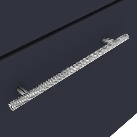 Arezzo Wall Hung Vanity Unit - Matt Blue - 600mm with Industrial Style Chrome Handle Arezzo Wall Hung Vanity Unit - Matt Blue - 600mm With Industrial Style Chrome Handle -Arezzo shop AZB6WHVCHIS d2 460