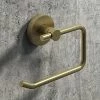 Arezzo Brushed Brass Round Toilet Roll Holder 1 Arezzo Brushed Brass Round Toilet Roll Holder -Arezzo shop AZBB116 p