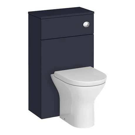 Arezzo Blue Floor Standing Vanity Unit, Tall Cabinet + Toilet Pack with Black Handles Arezzo Blue Floor Standing Vanity Unit, Tall Cabinet + Toilet Pack With Black Handles -Arezzo shop AZBBKFSP1 n d7 460