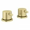Arezzo Brushed Brass 3/4" Deck Bath Side Valves (Pair) -Arezzo shop AZBBSDV n p