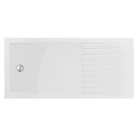 Arezzo Matt Black 1700 x 800 Grey Tinted Glass Wet Room (inc. Screen, Side Panel + Tray) Arezzo Matt Black 1700 X 800 Grey Tinted Glass Wet Room (inc. Screen, Side Panel + Tray) -Arezzo shop AZBGTG3 d1 460