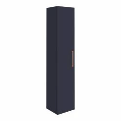 Arezzo Blue Floor Standing Vanity Unit, Tall Cabinet + Toilet Pack With Rose Gold Handles -Arezzo shop AZBRGFSP1 d6 460