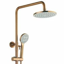 Arezzo Round Thermostatic Shower - Brushed Bronze -Arezzo shop AZBRZRD3 d2 460