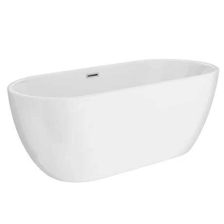 Arezzo Freestanding Modern Bath with Chrome Waste Arezzo Freestanding Modern Bath With Chrome Waste -Arezzo shop AZBTHC d3 460