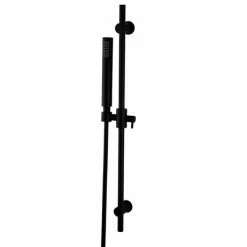 Arezzo Matt Black Round Bar Shower Valve Incl. Slide Rail Kit With Pencil Handset 5 Arezzo Matt Black Round Bar Shower Valve Incl. Slide Rail Kit With Pencil Handset -Arezzo shop AZBVP80MB d3 460