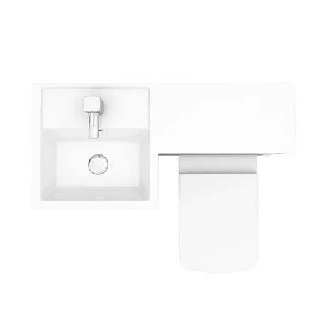 Arezzo 900mm Gloss White Combination Bathroom Suite Unit (inc. Cistern + Square Toilet) Arezzo 900mm Gloss White Combination Bathroom Suite Unit (inc. Cistern + Square Toilet) -Arezzo shop AZCBS9 d1 n 460