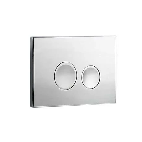 Arezzo Compact Concealed Cistern with Polished Chrome Flush Plate - Round Buttons Arezzo Compact Concealed Cistern With Polished Chrome Flush Plate - Round Buttons -Arezzo shop AZCCCHRR D1 460