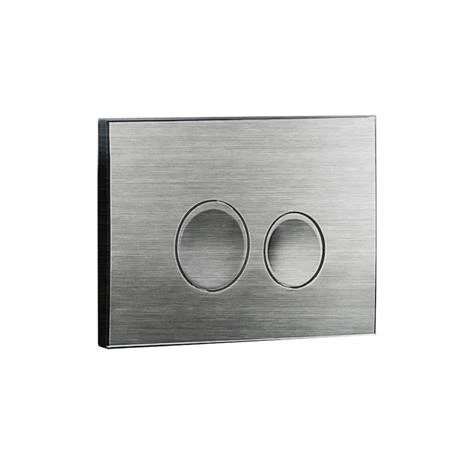 Arezzo Compact Concealed Cistern with Brushed Gunmetal Grey Flush Plate - Round Buttons Arezzo Compact Concealed Cistern With Brushed Gunmetal Grey Flush Plate - Round Buttons -Arezzo shop AZCCGUNR d1 460