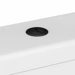 Arezzo Matt Black Cistern Flush Button - 38mm Hole