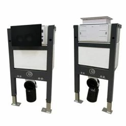 Arezzo Compact Toilet Fixing Frame With Dual Flush Cistern + Modern Toilet -Arezzo shop AZCFRB PAN d2a 460