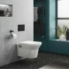 Arezzo Compact Toilet Fixing Frame With Dual Flush Cistern + Modern Toilet -Arezzo shop AZCFRB PAN np