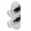 Arezzo Chrome Industrial Style Round Modern Twin Concealed Shower Valve With Diverter 1 Arezzo Chrome Industrial Style Round Modern Twin Concealed Shower Valve With Diverter -Arezzo shop AZCHIV2 p