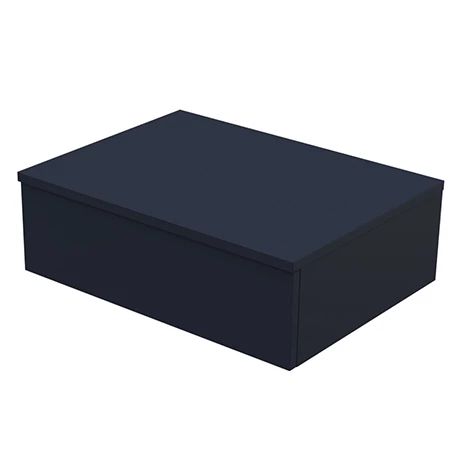Arezzo Wall Hung Countertop Basin Shelf with Drawer - Matt Blue - 600 x 450mm Arezzo Wall Hung Countertop Basin Shelf With Drawer - Matt Blue - 600 X 450mm -Arezzo shop AZCTBLU6 p