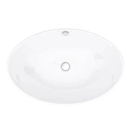 Arezzo Floating Basin Shelf with Drawer - Matt White - 600mm inc. Oval Basin Arezzo Floating Basin Shelf With Drawer - Matt White - 600mm Inc. Oval Basin -Arezzo shop AZCTWHT6B3 d4 460