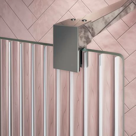 Arezzo 1600 x 800 Fluted Glass Chrome Walk In Enclosure (inc. Main Screen, Side Panel + Tray) Arezzo 1600 X 800 Fluted Glass Chrome Walk In Enclosure (inc. Main Screen, Side Panel + Tray) -Arezzo shop AZFCHB149E d1 460 1