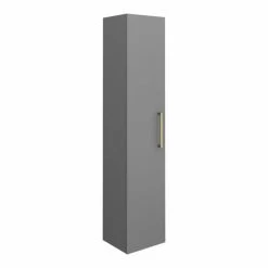 Arezzo Grey Floor Standing Vanity Unit, Tall Cabinet + Toilet Pack With Brass Handles 6 Arezzo Grey Floor Standing Vanity Unit, Tall Cabinet + Toilet Pack With Brass Handles -Arezzo shop AZGBRFSP1 nd6 460
