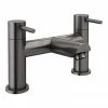 Arezzo Round Gunmetal Grey Bath Filler Tap -Arezzo shop AZGMBF nw p