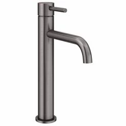 Arezzo Round Gunmetal Grey High Rise Mono Basin Mixer Tap