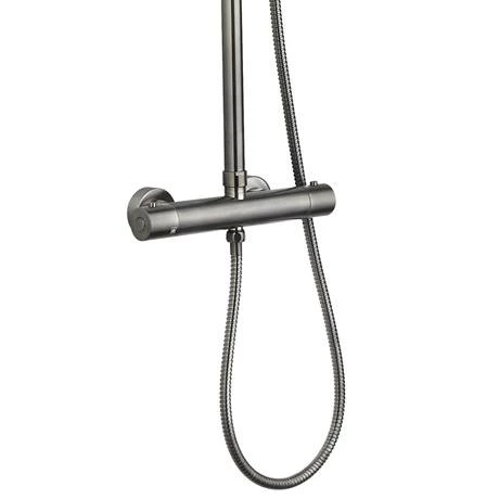 Arezzo Round Thermostatic Shower - Gunmetal Grey Arezzo Round Thermostatic Shower - Gunmetal Grey -Arezzo shop AZGMRD3 n d2 460