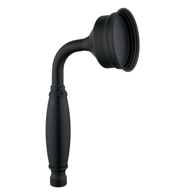 Arezzo Traditional Shower Handset - Matt Black Arezzo Traditional Shower Handset - Matt Black -Arezzo shop AZHS1MB lrg 670