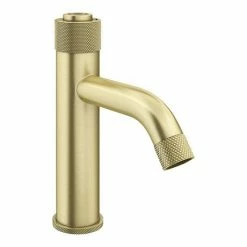 Arezzo Brushed Brass Industrial Style 1-Touch Basin Tap 5 Arezzo Brushed Brass Industrial Style 1-Touch Basin Tap -Arezzo shop AZIS1TBB n d3 460