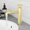 Arezzo Brushed Brass Industrial Style Mono Basin Mixer