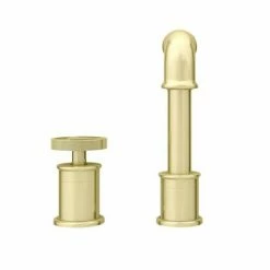 Arezzo Brushed Brass 2TH Industrial Style Deck Mounted Basin Mixer -Arezzo shop AZISBB02 d3 460