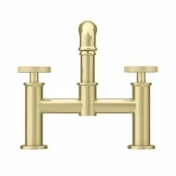 Arezzo Brushed Brass Industrial Style Bath Filler -Arezzo shop AZISBB03 n d2 460