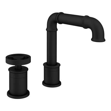Arezzo Matt Black 2TH Industrial Style Deck Mounted Basin Mixer Arezzo Matt Black 2TH Industrial Style Deck Mounted Basin Mixer -Arezzo shop AZISBK02 d2 460