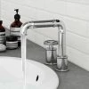 Arezzo Chrome 2TH Industrial Style Deck Mounted Basin Mixer 2 Arezzo Chrome 2TH Industrial Style Deck Mounted Basin Mixer -Arezzo shop AZISCH02 prod