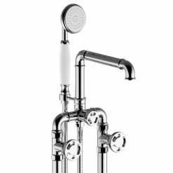 Arezzo Chrome Industrial Style Freestanding Bath Shower Mixer Tap 4 Arezzo Chrome Industrial Style Freestanding Bath Shower Mixer Tap -Arezzo shop AZISCH05 n d1 460