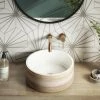 Arezzo Rustic Patterned Round Counter Top Basin - 410mm Diameter -Arezzo shop AZJ2017 PROD