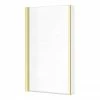 Arezzo Brushed Brass L-Shaped Hinged Bath Screen 2 Arezzo Brushed Brass L-Shaped Hinged Bath Screen -Arezzo shop AZLBBS p