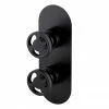 Arezzo Matt Black Industrial Style Round Modern Twin Concealed Shower Valve With Diverter 1 Arezzo Matt Black Industrial Style Round Modern Twin Concealed Shower Valve With Diverter -Arezzo shop AZMBIV2 n p