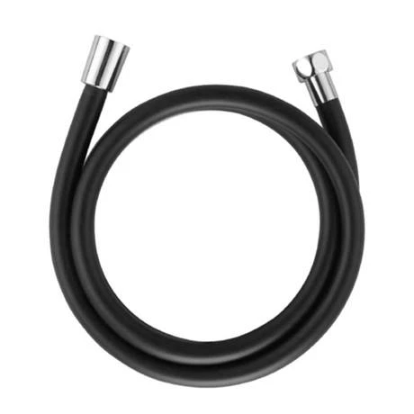 Arezzo Round 200mm Matt Black Slim Rainfall Shower Head with 1.75m Flexible Hose Arezzo Round 200mm Matt Black Slim Rainfall Shower Head With 1.75m Flexible Hose -Arezzo shop AZMBSH3 d2 460