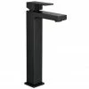 Arezzo Square Matt Black High Rise Mono Basin Mixer Tap 1 Arezzo Square Matt Black High Rise Mono Basin Mixer Tap -Arezzo shop AZMBSQTL l 670