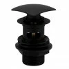 Arezzo Square Matt Black Slotted Click Clack Basin Waste -Arezzo shop AZMBSQW p