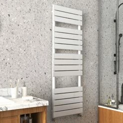 Arezzo Matt White 1512 X 500mm Heated Towel Rail