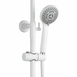 Arezzo Round Thermostatic Shower - Matt White -Arezzo shop AZMWRD3 d2 460