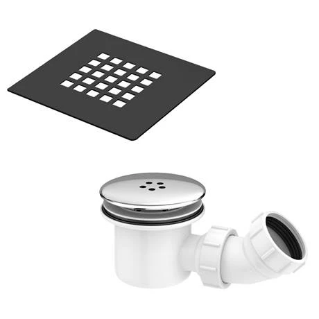 Arezzo Matt Black 900 x 900mm Frameless Quadrant Shower Enclosure with Black Tray Arezzo Matt Black 900 X 900mm Frameless Quadrant Shower Enclosure With Black Tray -Arezzo shop AZQ9BT d3 460