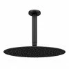 Arezzo Matt Black 300mm Thin Round Shower Head With Ceiling Mounted Arm 1 Arezzo Matt Black 300mm Thin Round Shower Head With Ceiling Mounted Arm -Arezzo shop AZRD3CA p