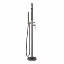 Arezzo Gunmetal Grey Freestanding Bath Tap With Shower Mixer -Arezzo shop AZRGMFST d3 460