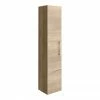 Arezzo Rustic Oak Wall Hung Tall Storage Cabinet With Brushed Brass Handle -Arezzo shop AZRO14WHCBB p
